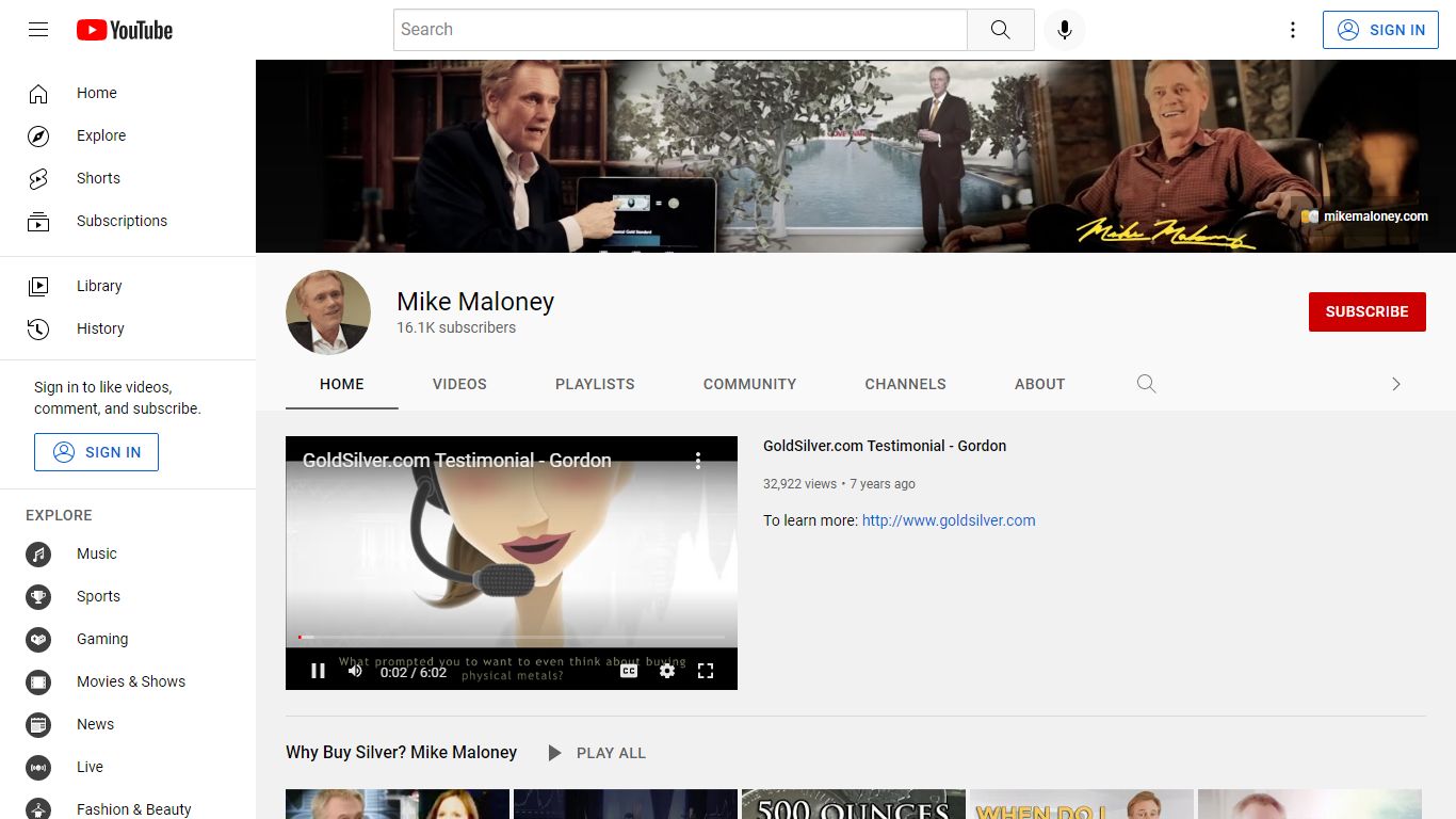 Mike Maloney - YouTube