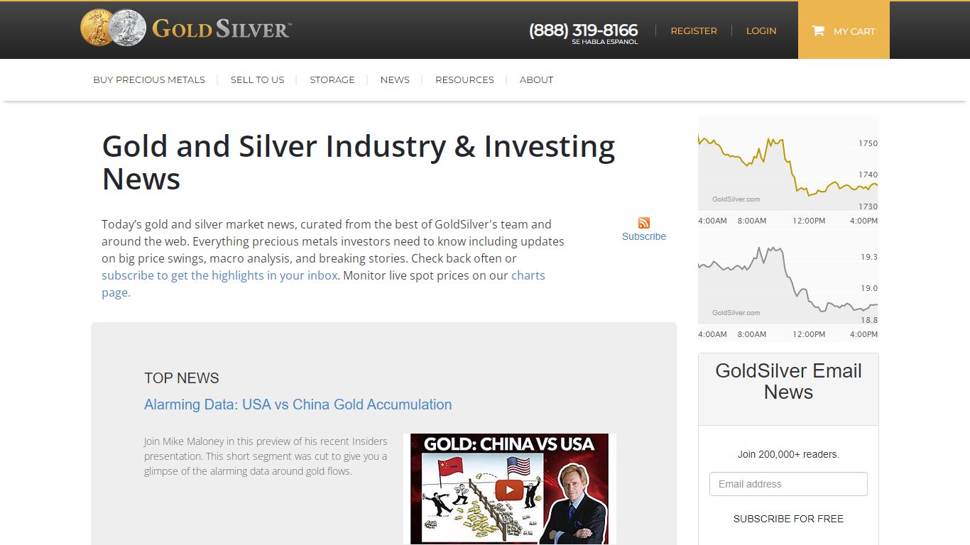 Gold and Silver News | GoldSilver.com